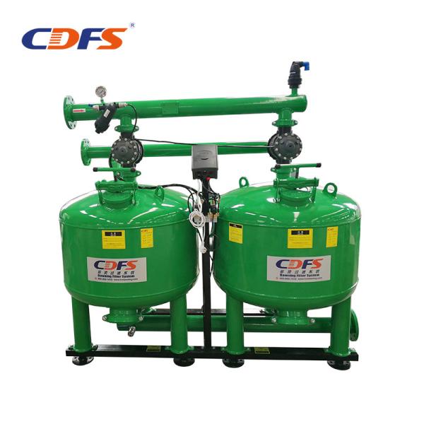 Stainless Steel Irrigation Sand Filter , Cooling Water Recycle 28 Inch Sand