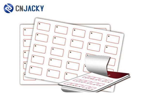 PVC / ABS / PET Material Smart Card Inlay , NFC Wet IC / ID PVC Card Inlay 2x5