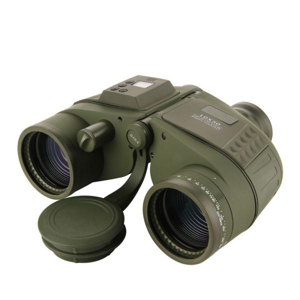 7x50 Binoculars with Electric Compass, Nitrogen Waterproof BAK4 Prism FMC Lens