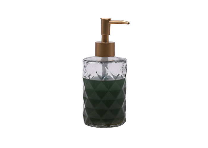 Soap Empty Glass Jars 500ml Hand Sanitizer Bottle With Stainless Steel Pump