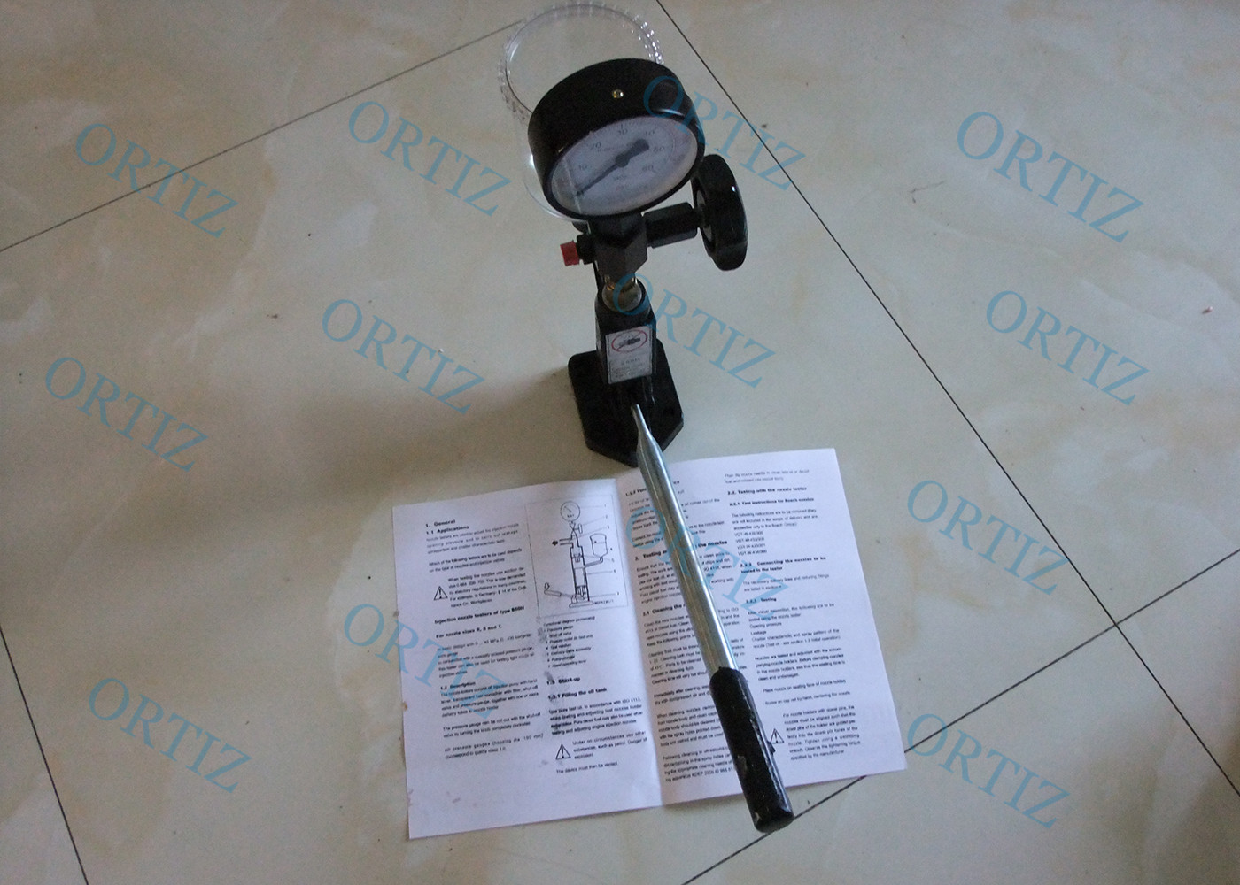 High Efficiency Injector Nozzle Tester , Steel Material Common Rail Nozzle Tester