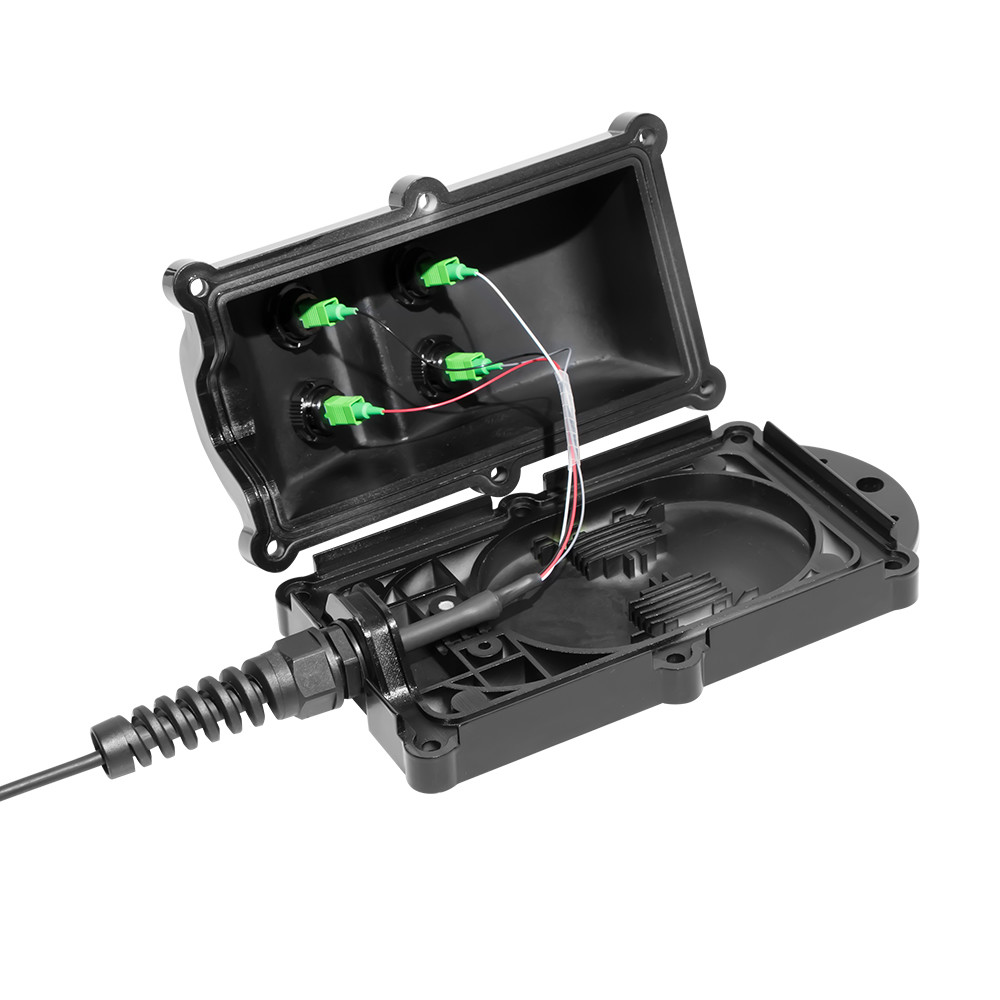 4 Ports Waterproof Ftth Termination Box With Huawei Mini SC