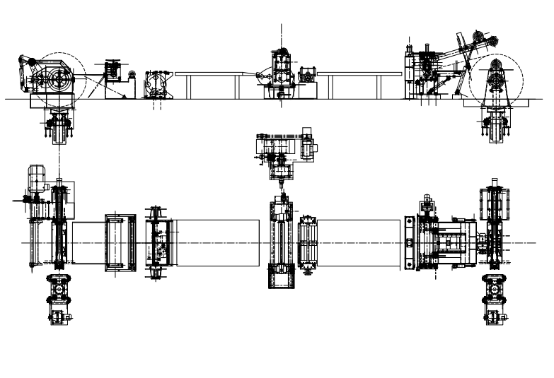 Slitting line working flow