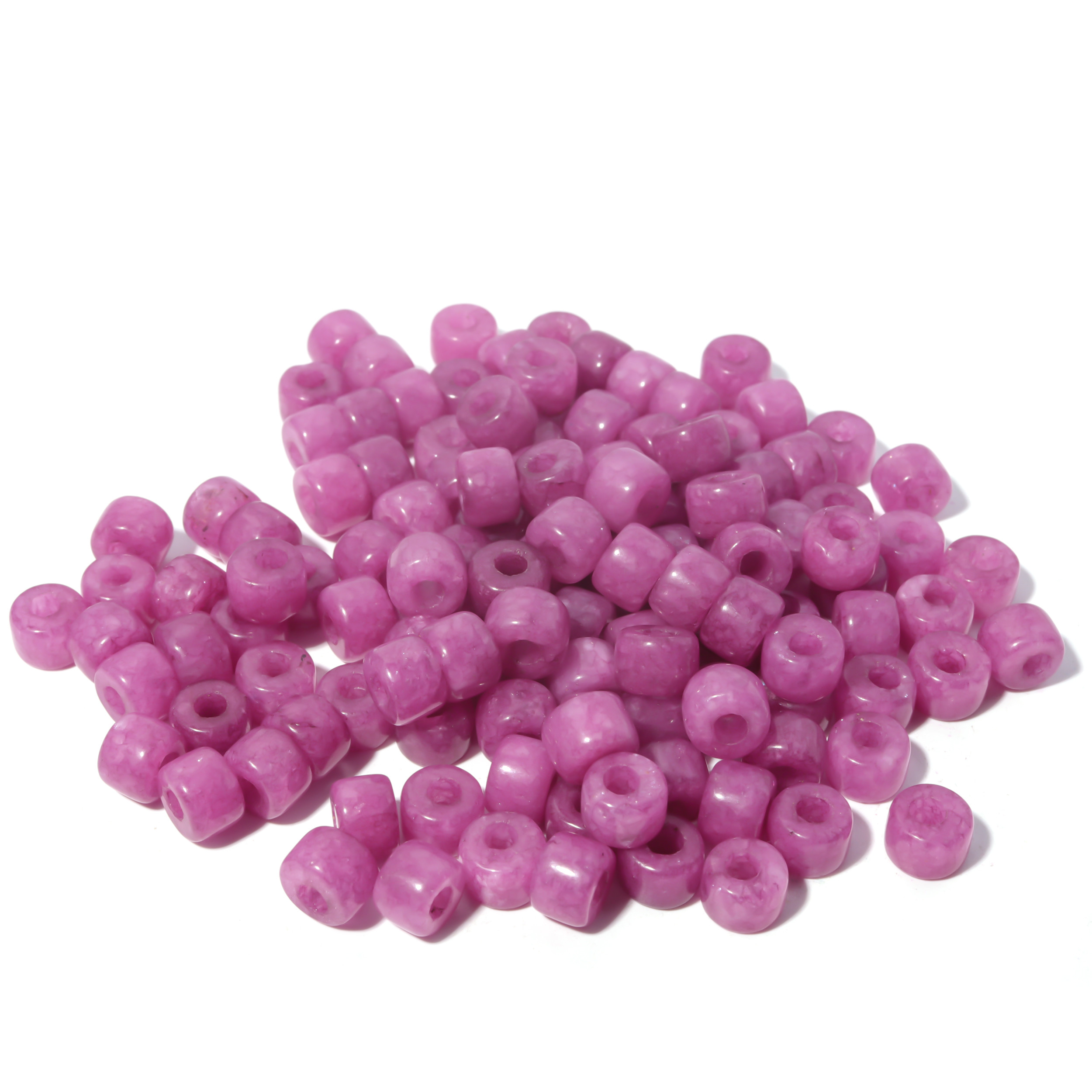 100 Colors Gemstone Forte Beads 6*8mm*2.0 Holes DIY Patterns With Rope
