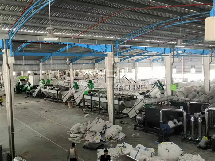 Agricultural PP PE Film Washing Line Crushing 1000kg/H