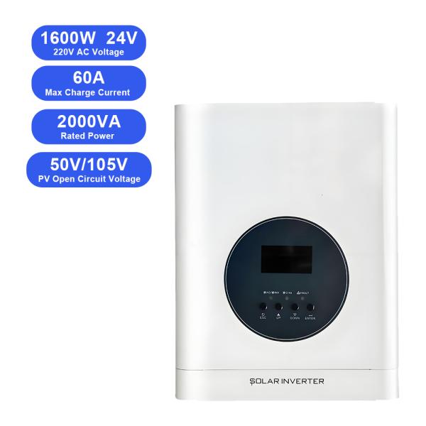 Quality 1.6KW 24V Off-Grid Solar Inverter | 80A MPPT Charger | Pure Sine Wave | Lithium Compatible for sale