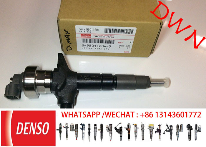 GENUINE original DENSO Injector 095000-6980 0950006980 For Isuzu 4JJ1 8980116040, 8980116044, 8980116045, 8-98011604-0