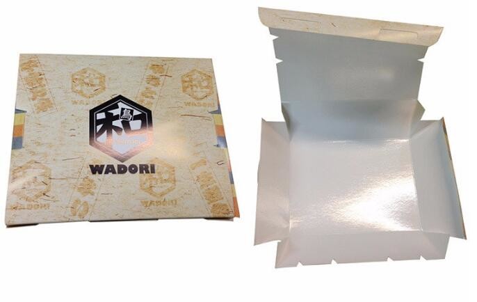 Cheap Cardboard foldable kraft paper lunch box with window,Lunch noodle fast food kraft paper box by customized logo pri