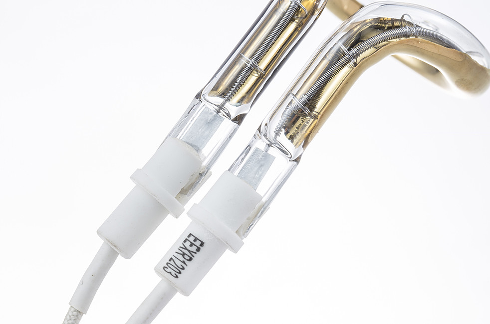 650W 120V Bat Shaped Ring Infrared Lamps Vacuum Golden Reflector