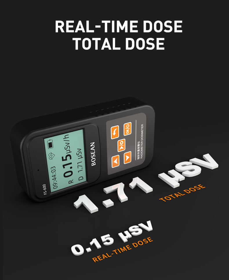 Portable Digital X Ray Nuclear Radiation Meter Beta Gamma Personal Dosimeter Geiger Counter