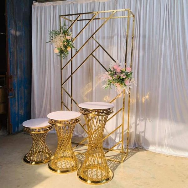 Birthday Decoration Backdrop With Flowers Party Supplies Frame Standing Hall