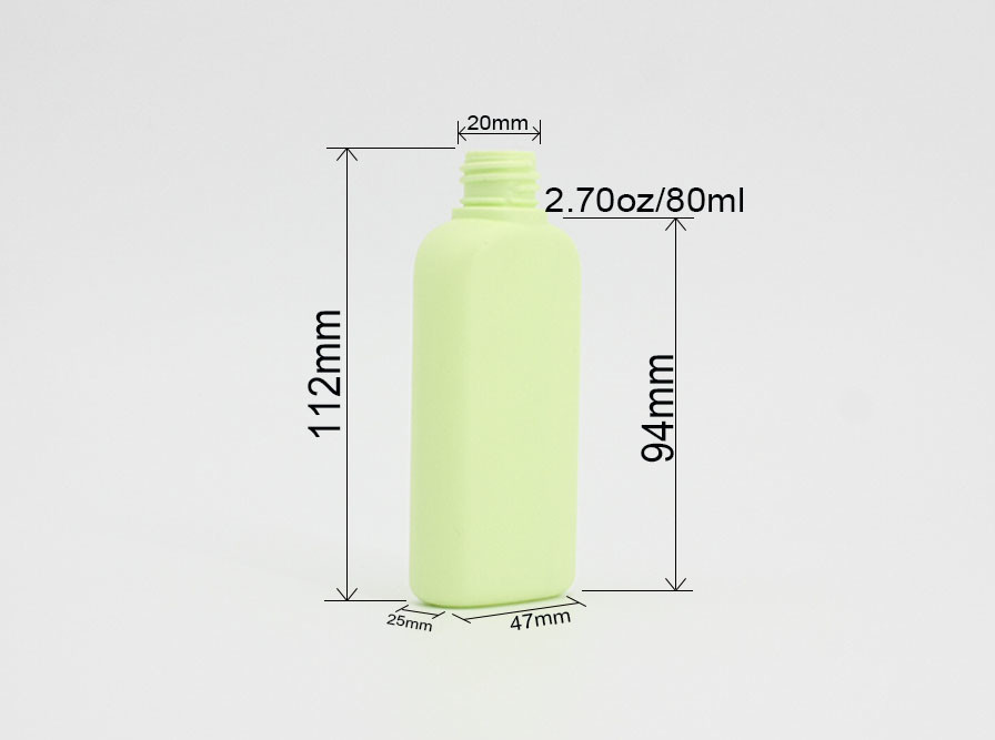 HDPE Square Lotion 2.7oz Plastic Cosmetic Spray Bottles