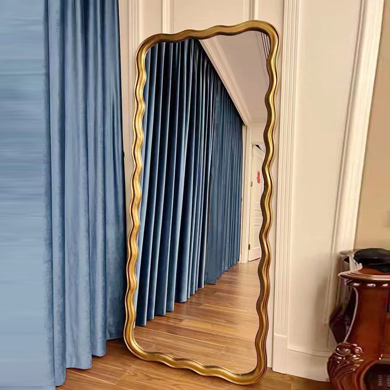 Customized Floor Length Oversized Floor Mirror Wooden Frame 71x32