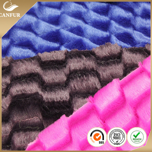 160cm Width Printed Polyester Long Hair Fur Fabric PV Plush for Toy Crafting Supplies