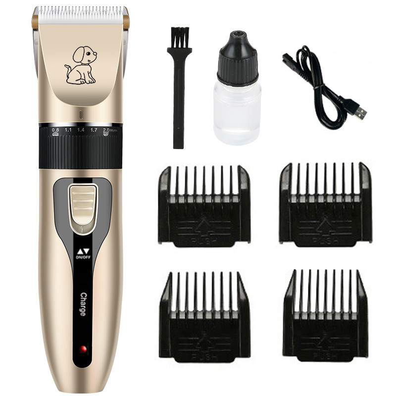 Cordless 6mm Electric Pet Hair Clipper 60dB Dog Hair Cutting Machine