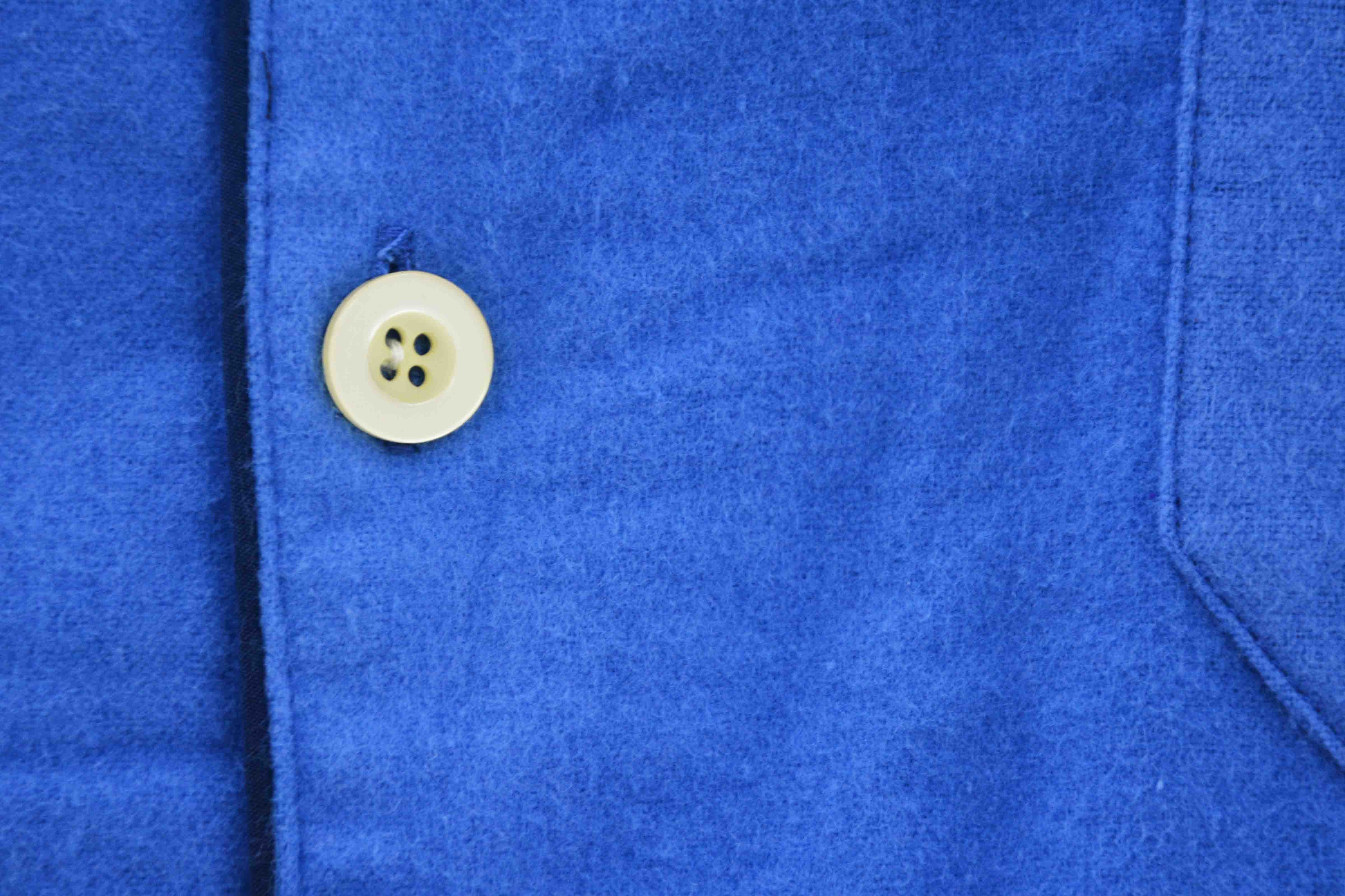 Plain Blue Flannel 100%Cotton Mens Luxury Sleepwear Anti Wrinkle Eco Friendly S - XXL Size