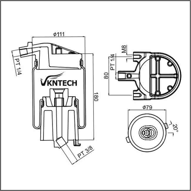 VKNTECH Seat Air Spring NISSAN Heavy Truck Air Bags 95148-00Z16