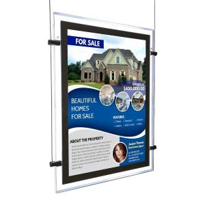 Acrylic Slim Illuminated Crystals Led Lightbox Power Consumption 5.76W Hanging Method Both Vertical and Horizontal Hanging