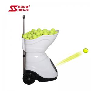 China Black Siboasi S4015 Tennis Ball Machine , 150W Tennis Throwing Machine on sale