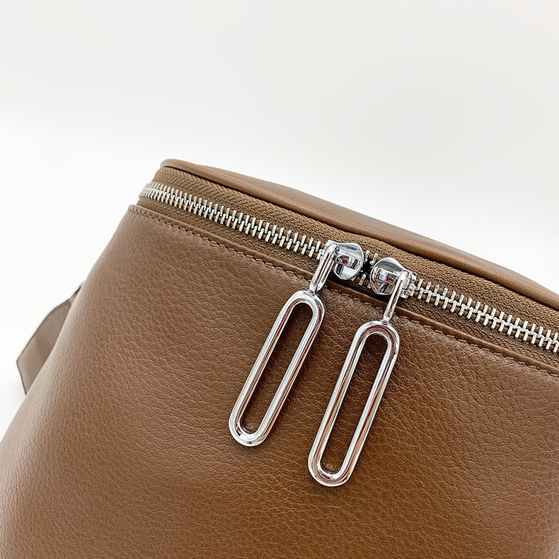 For Women Genuine Leather Shoulder With Zipper Closure For Shopping