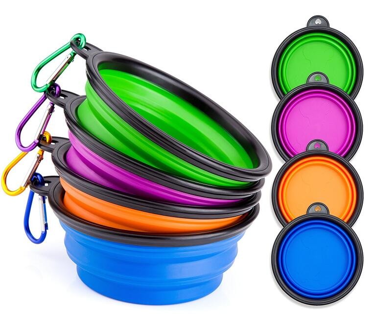 Dog Feeder Eco Friendly Dog Products Food Collapsible Bowl Silicone Travel Pet Water