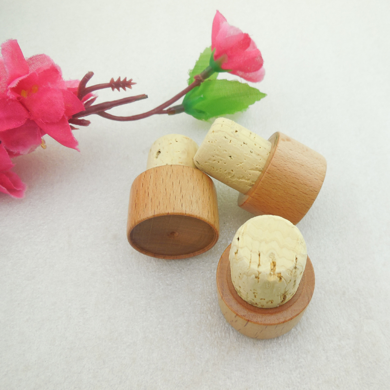 Pilfer Proof Soft Wood Corks,Wooden Beer Bottle Stopper Leakproof