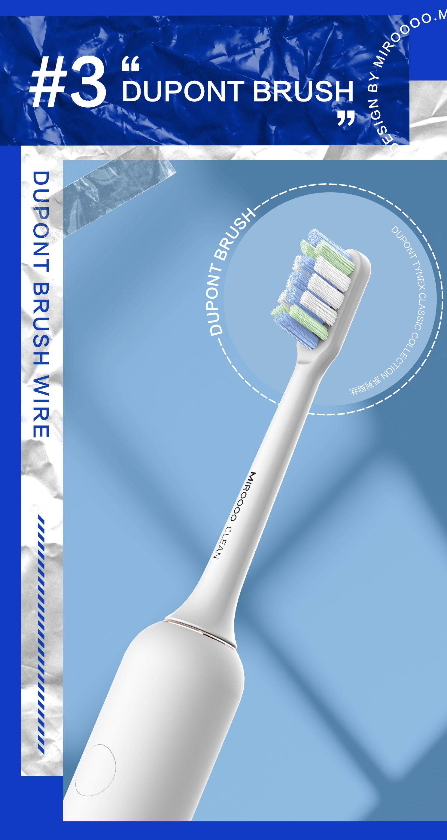 IPX7 Soft Bristles Rotating Electric Toothbrush Rechargeable For Gum Protection