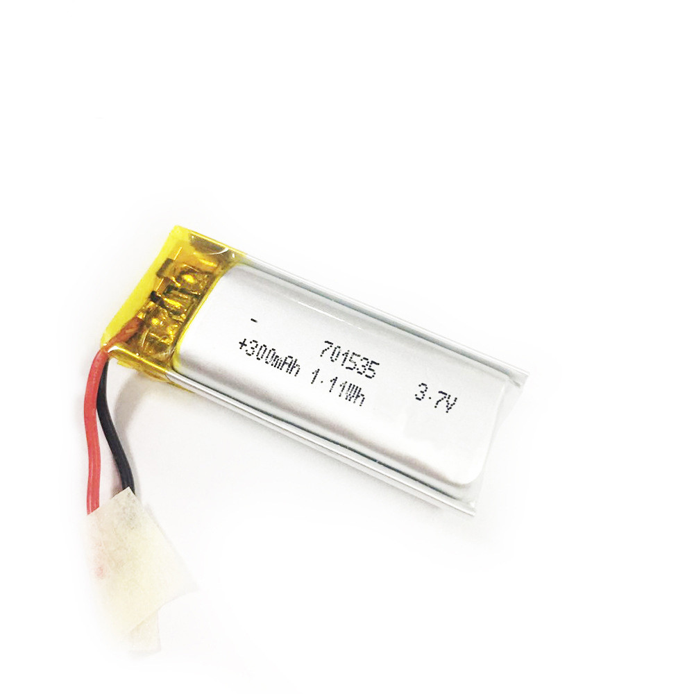 IEC62133 / KC Approved 3.7V Li Poly Battery 701535 300mAh Lipo