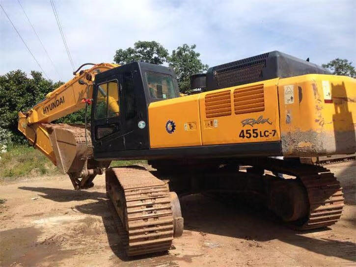Crawler Used Hyundai 455LC Excavators 45 Tonnage Heavy Construction Equipment