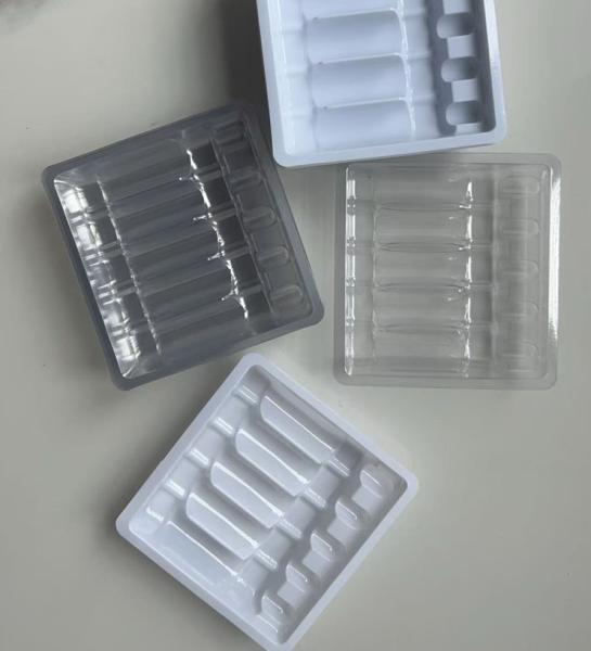 Customized ampoule tray, pharmaceutical packaging Disposable blister 5ml ampoule