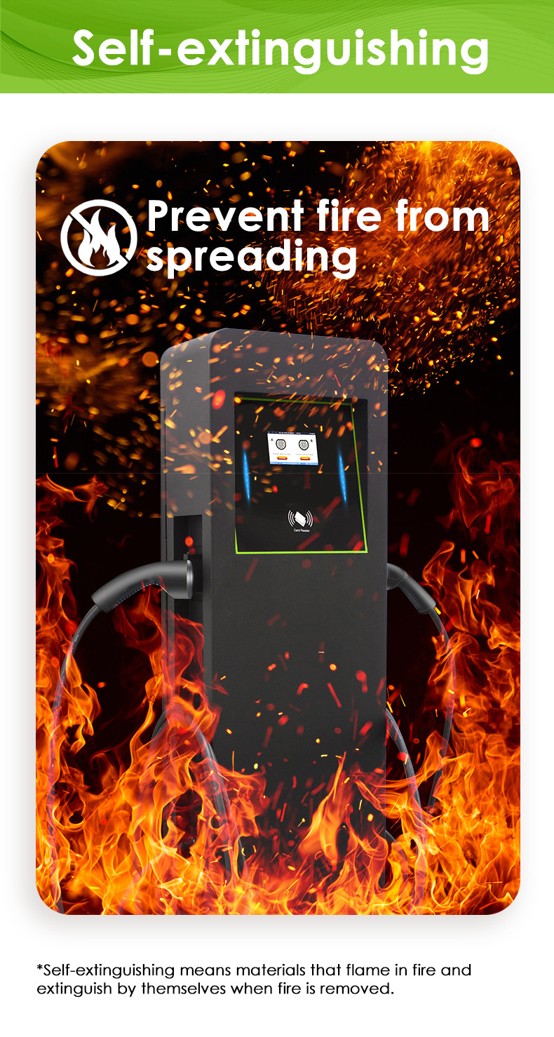 Commercial double gun ev charger Type 2 14kw 32A one phase OEM ODM public ev charger station