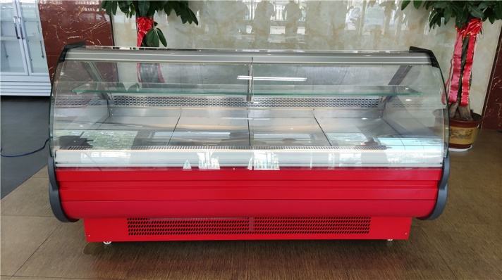 Sliding Door Ice Cream Showcase Freezer Direct Cooling 10 Trays 6 Barrels