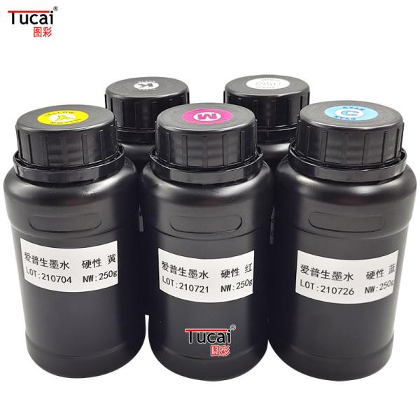 250ML No Plug UV Printer Ink Low Smell Led Uv Curable Ink For Epson R330 L800