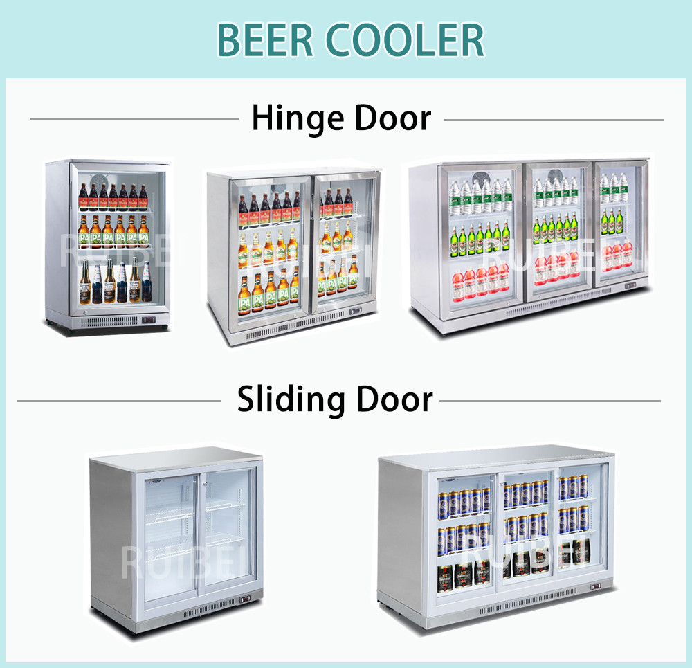Stainless Steel Back Bar Beer Display Cooler For Bar & Hotel