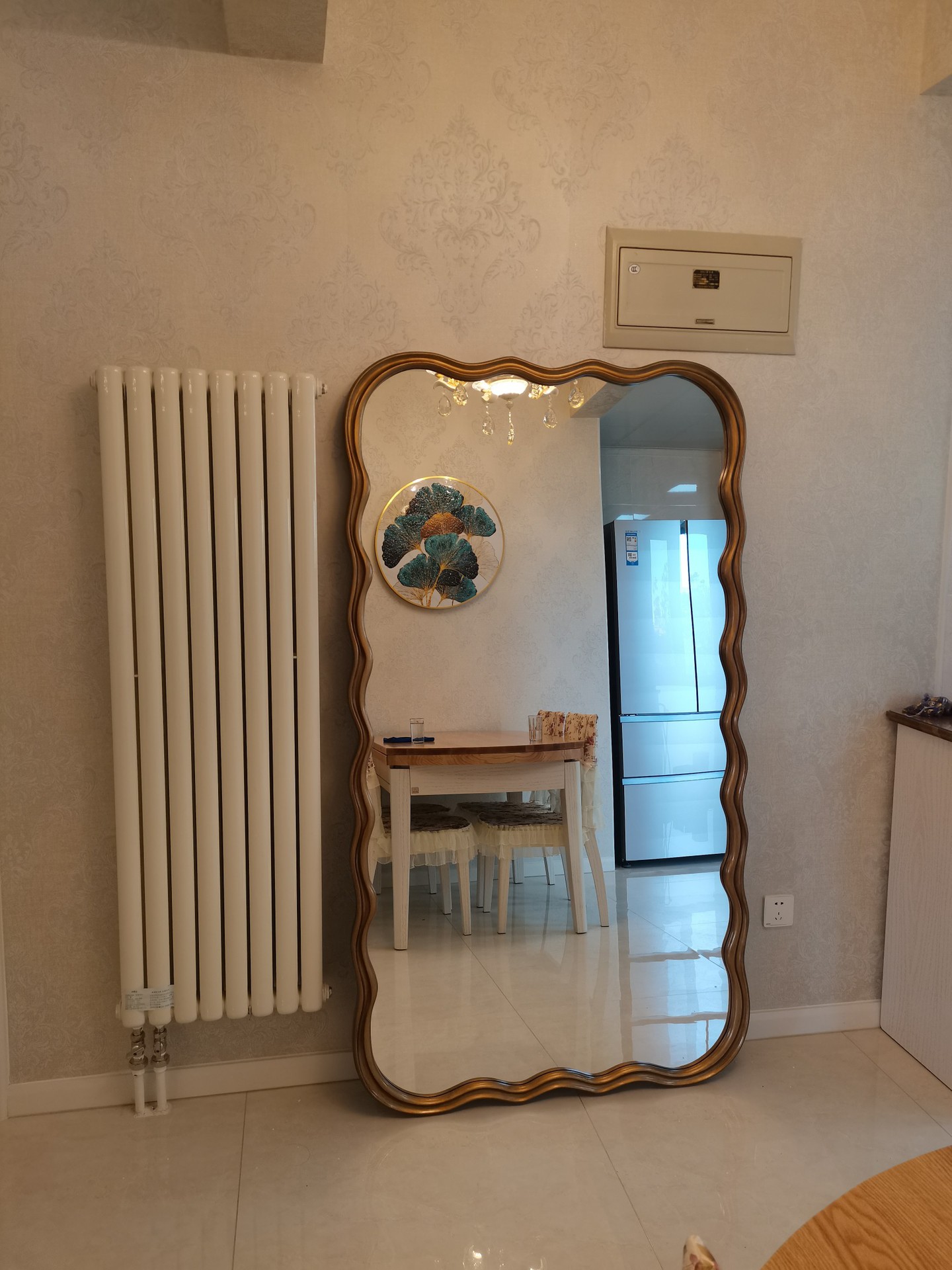 Customized Floor Length Oversized Floor Mirror Wooden Frame 71x32