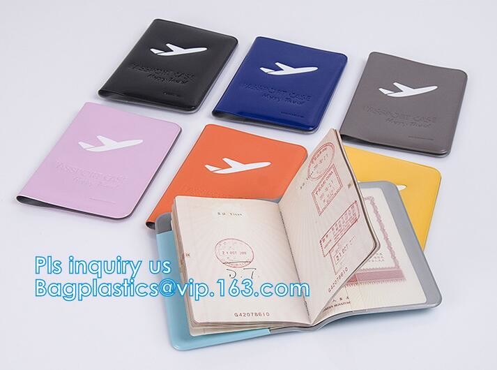 New Arrival Plastic PVC Passport cover, Fashion journey 3D PVC synthetic leather travel map passport cover, passport pac