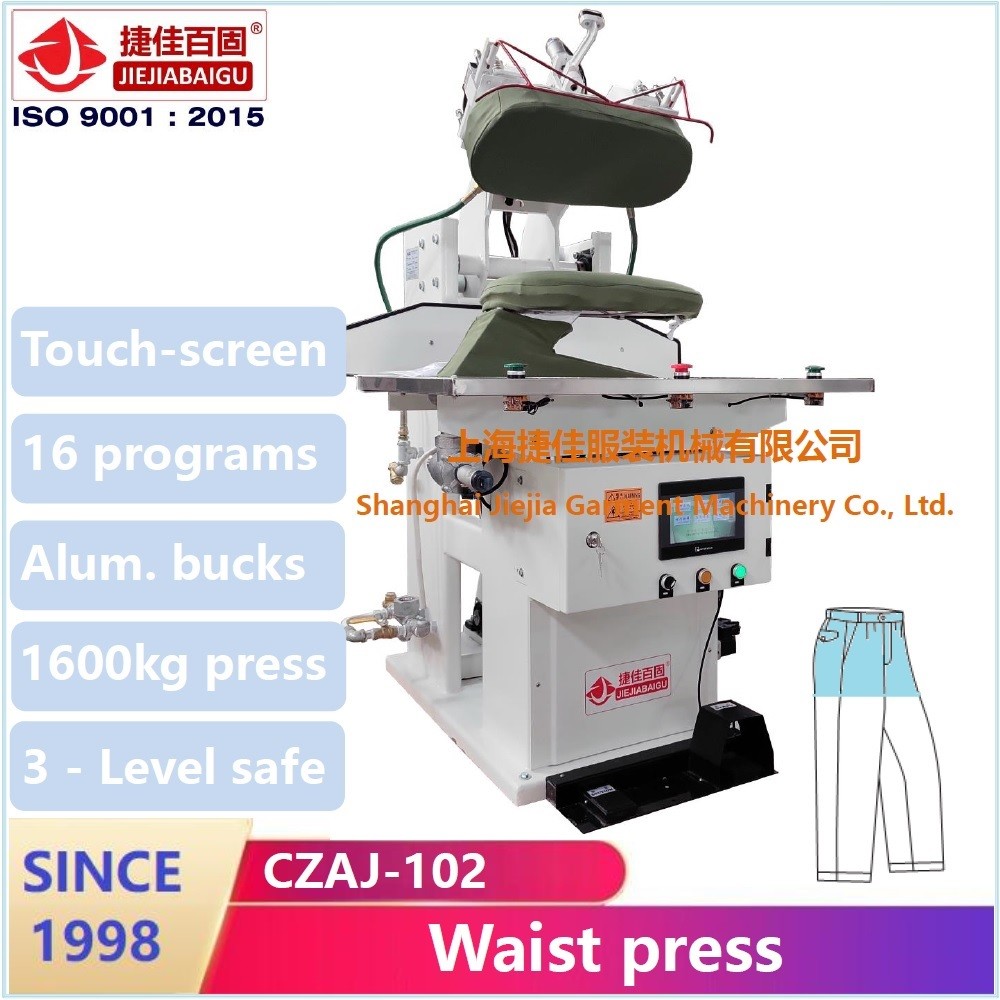 Automatic Industrial Garment Ironing Machine Steam Trouser Press Machine Vacuum Pump