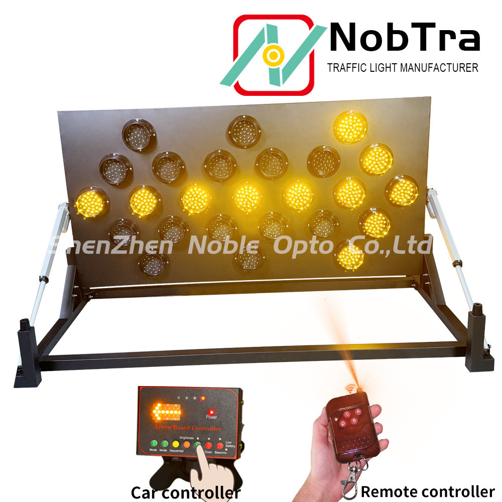 LED Arrow Board Traffic Signs with 7 Sequential Work Status and Wireless Control
