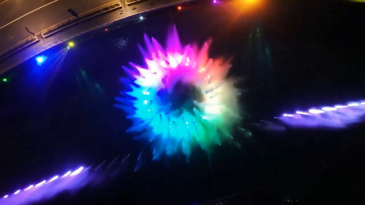 Sea Fountain Project Fountain Floating Lake Pool Dancing Water Music Fountains