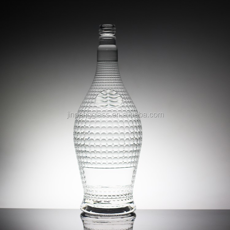 Beautiful Women Body Shaped Glass Bottle with Cork Sealing Type