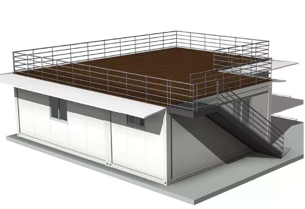 Prefabricated Expandable Flat Pack Container House 40ft Light Steel Frame