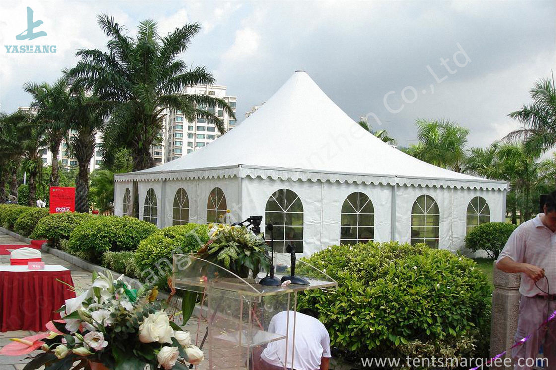 No Gable Wall Outdoor Event Tent Transparent PVC Windows Waterproof