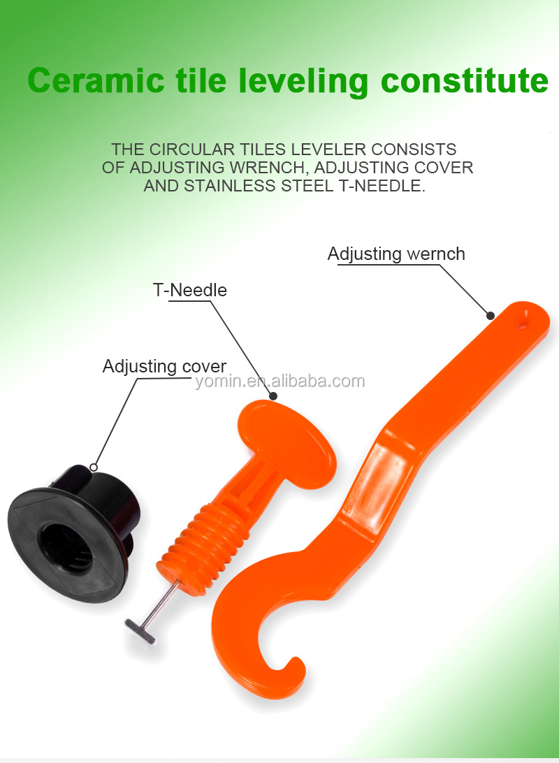 T-type Tile Leveling Positioner Reusable Tile Leveling System For Wall And Floor