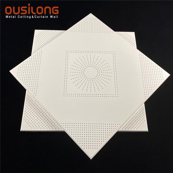 Perforated Acoustic Aluminium / Aluminum Ceiling Panel Metal Building Wall