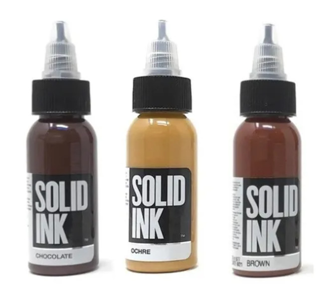 Brown Tattoo Solid Ink Pure Permanent Makeup Pigment 30ML 60ML 120ML 260ML Organic Tattoo Pigment