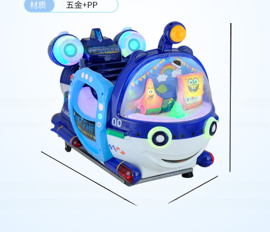 Indoor theme park coin pusher kiddie rides kids submarine rides game machine for sale