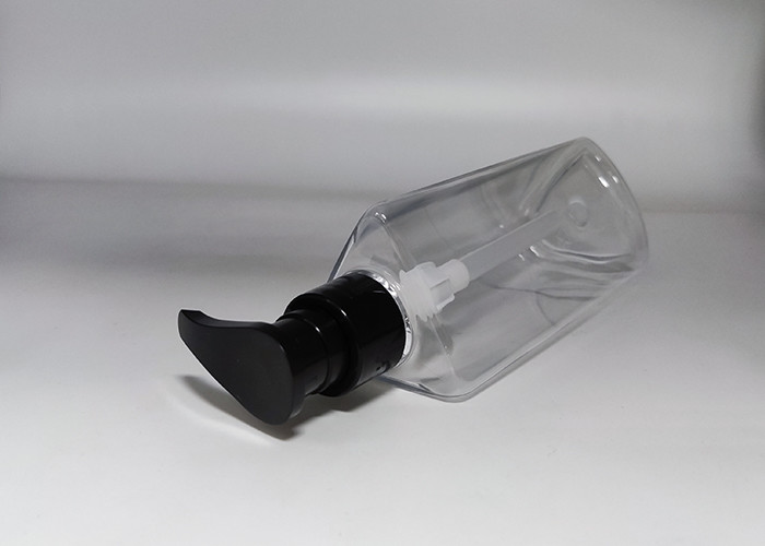 Triangle Clear Plastic PET Bottle 250ml For Cosmetic Packaging