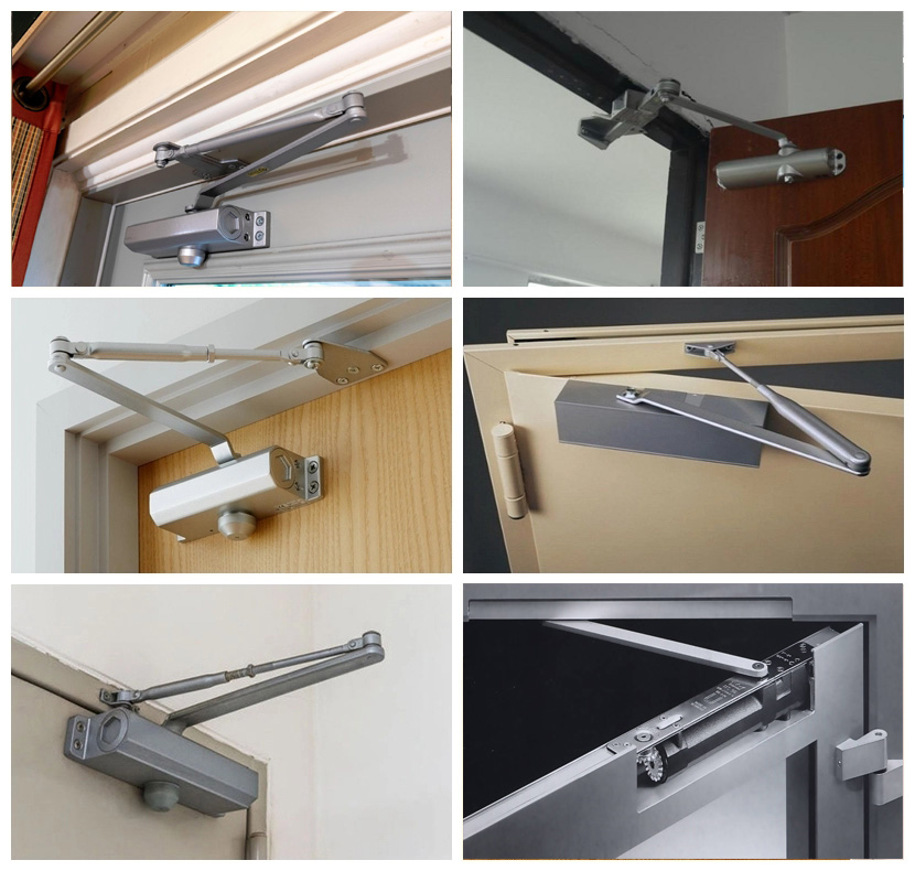 Aluminum Alloy Auto Sliding Door Closer for Fire Door at -40 to 80 Degree Temperature