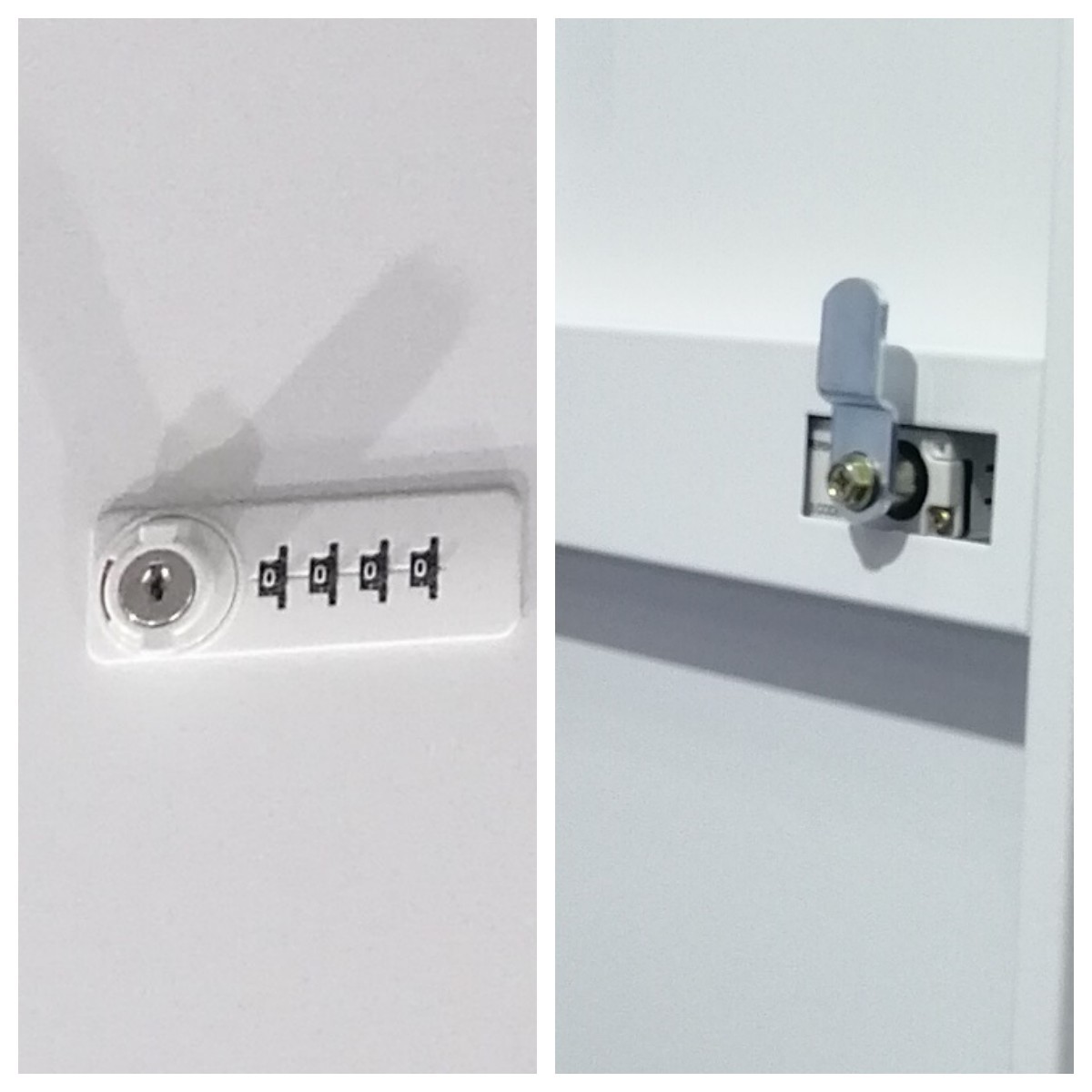 Vertical 5 Door Flush Door Steel Office Locker Password Lock