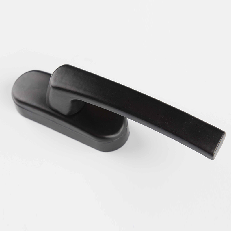 Aluminum Alloy Casement Window Handle with 45cm Shift Fork Length Powder Coated Black